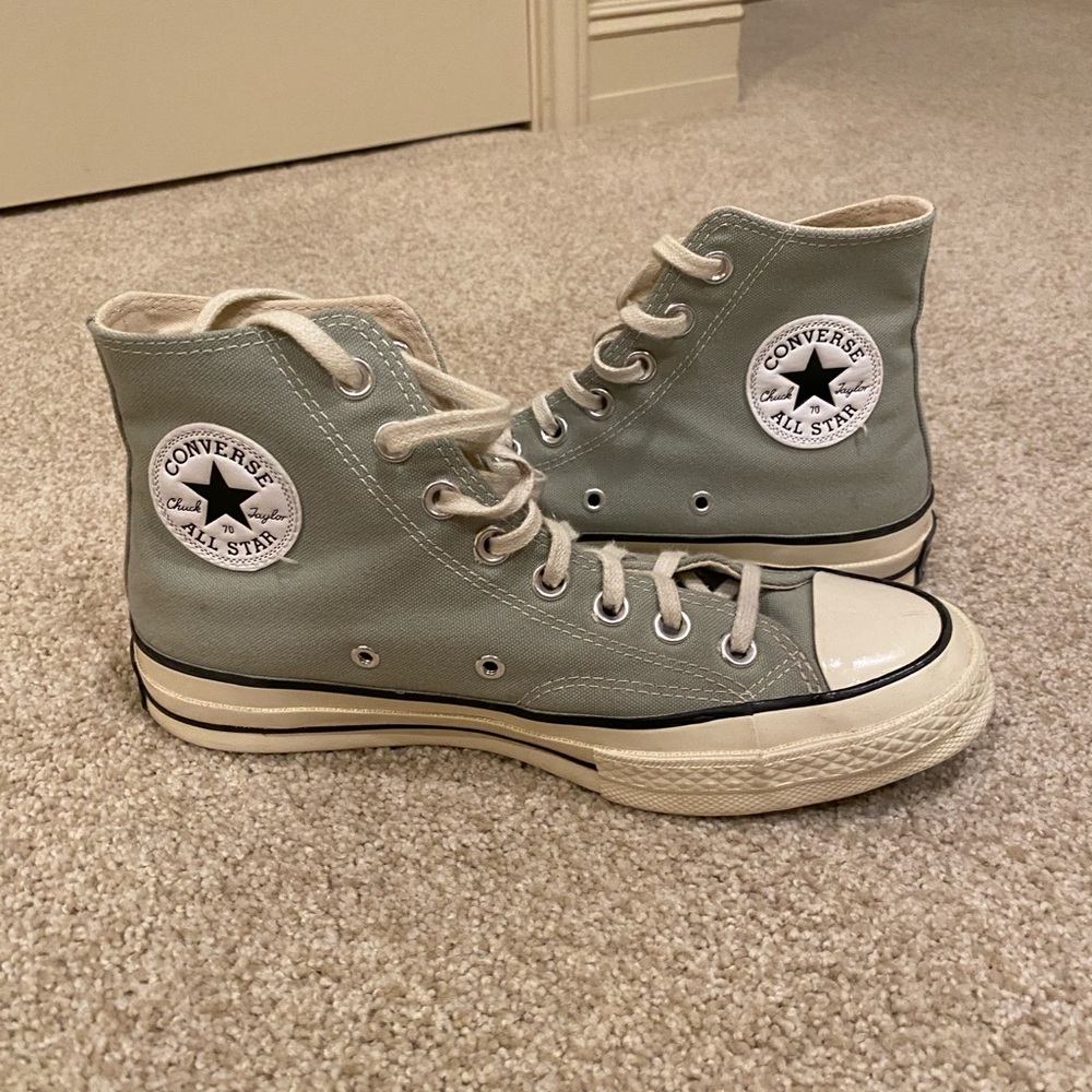 Converse High-Top Sneakers in Mint Green